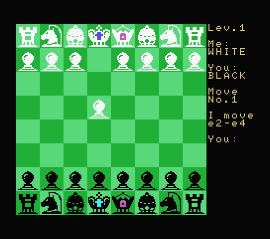 Chess screenshot 2 for MSX